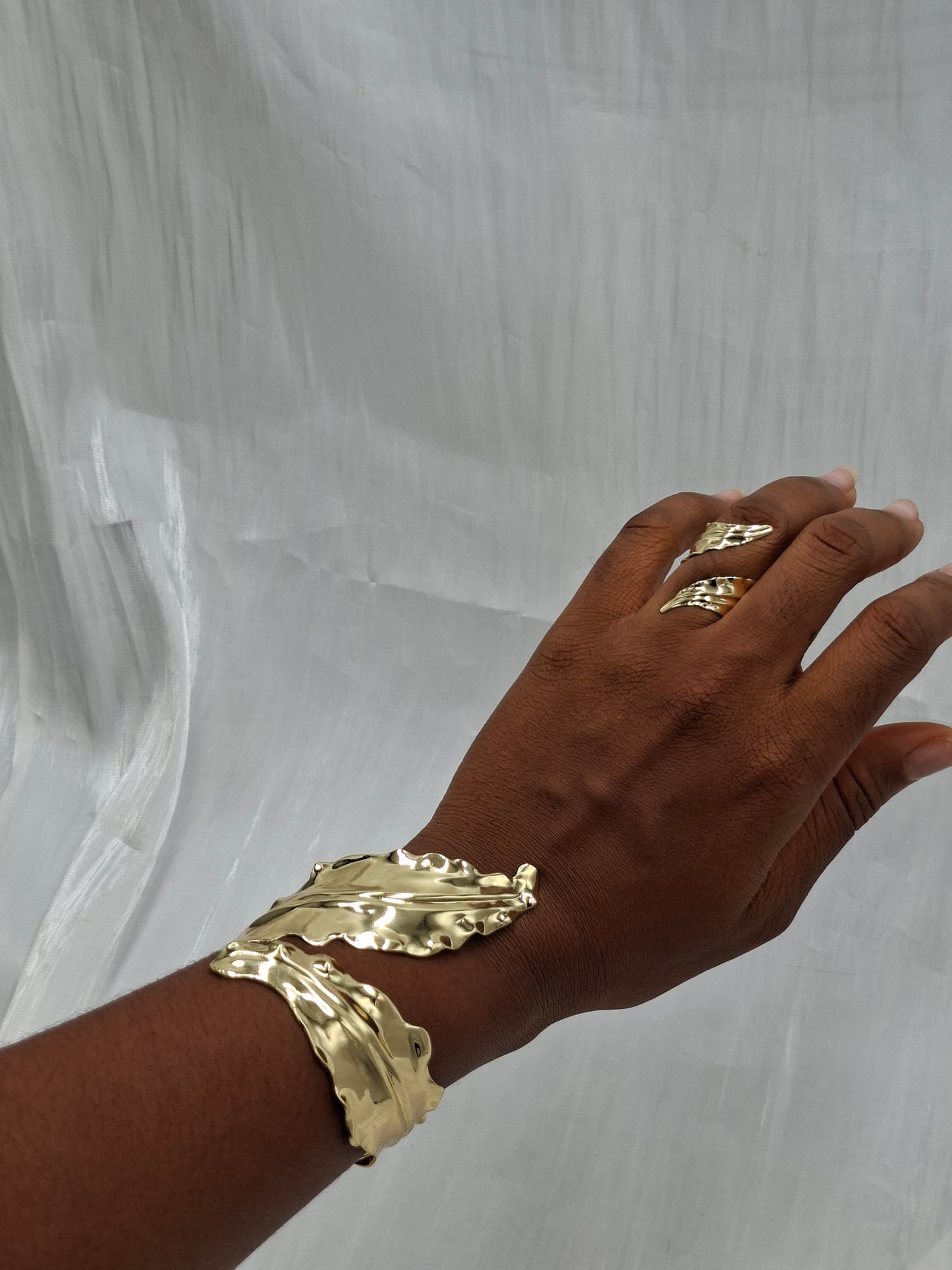 Dramatic Ring and Bangle Set