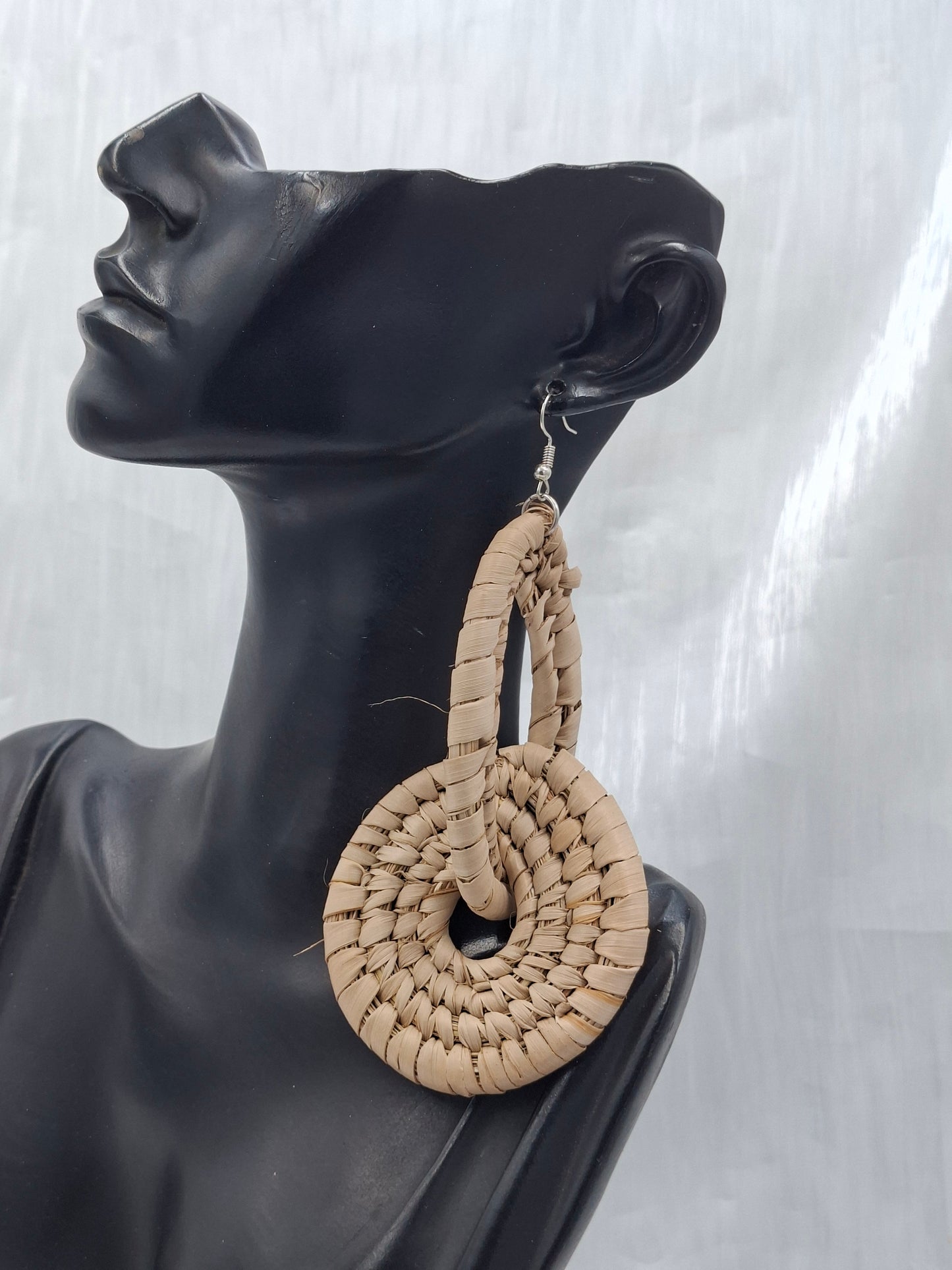 Boho Raffia Earrings