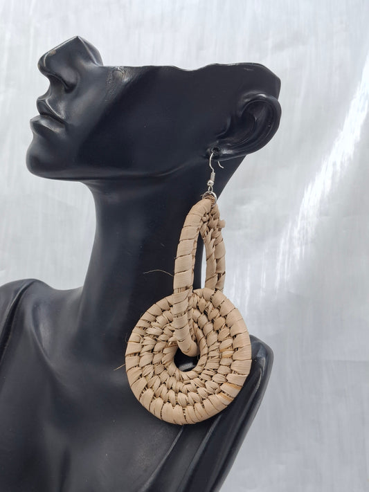 Boho Raffia Earrings