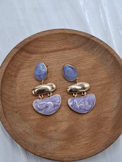 Lavender Drop Earrings