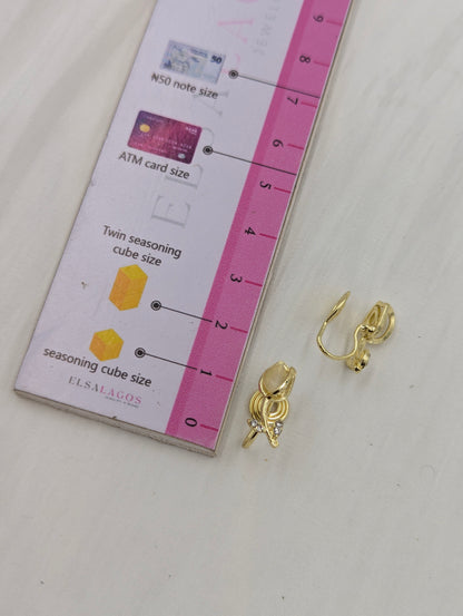 Rose Clip On Earrings