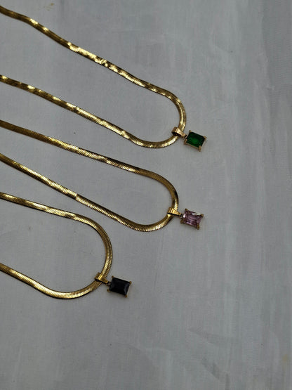 Millipede Gemstone Necklace