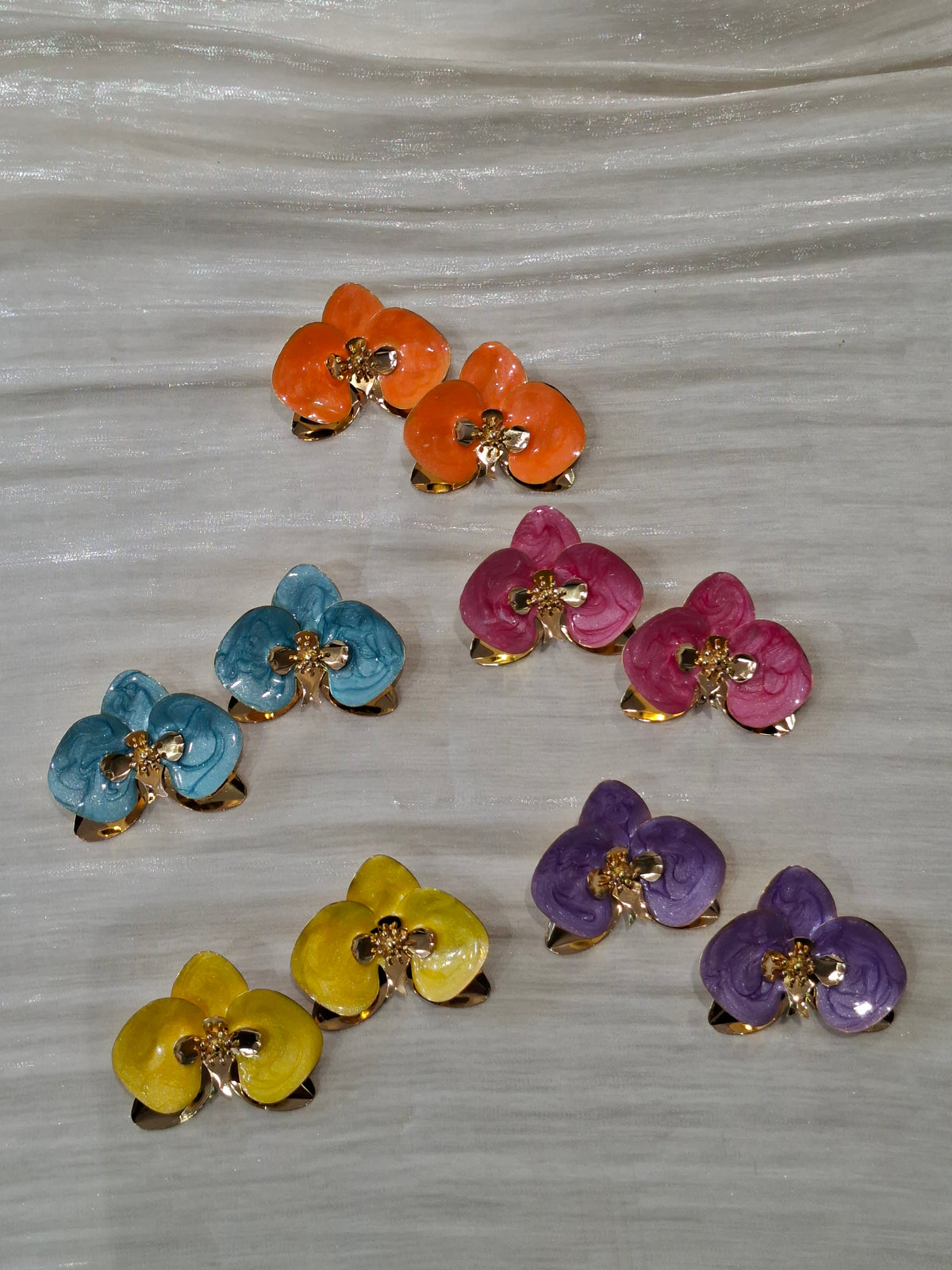 Orchid Petal Earrings