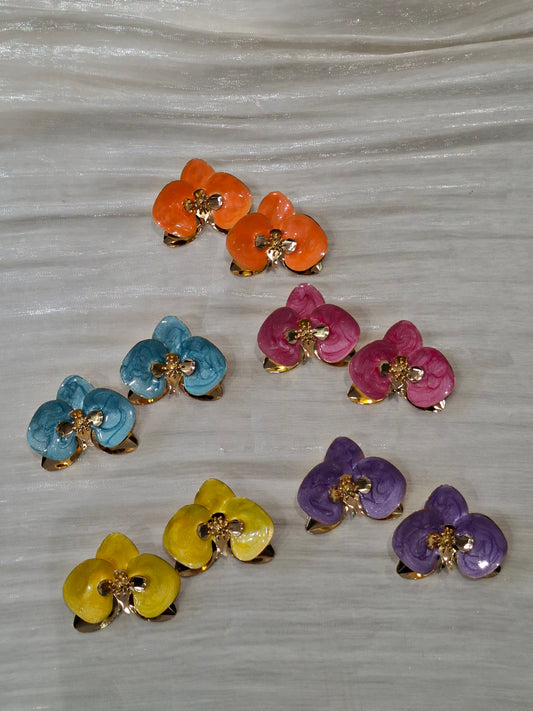 Orchid Petal Earrings
