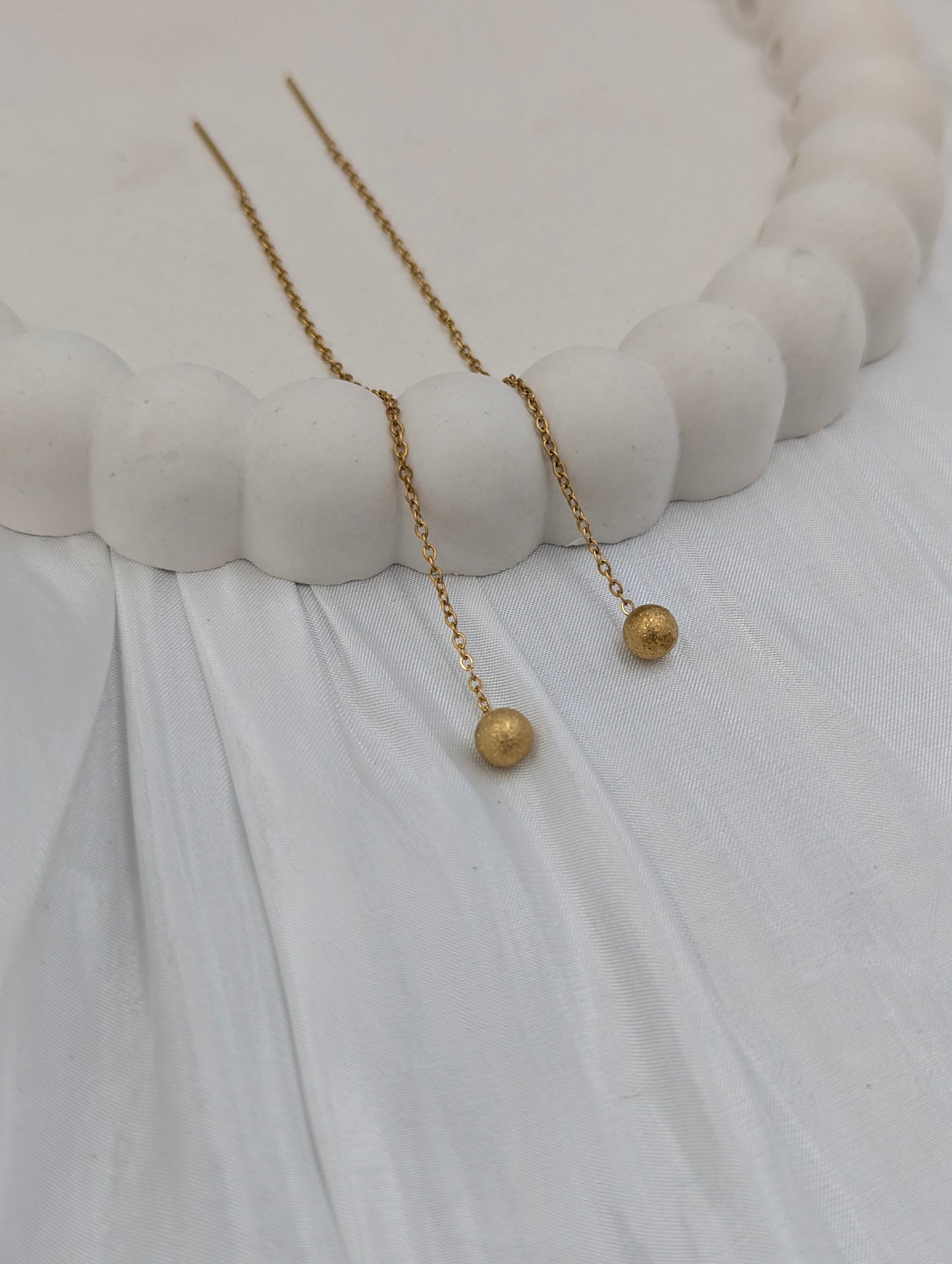 Frosted Threader Earrings