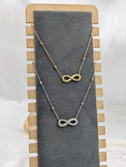 Studded Infinity Necklace