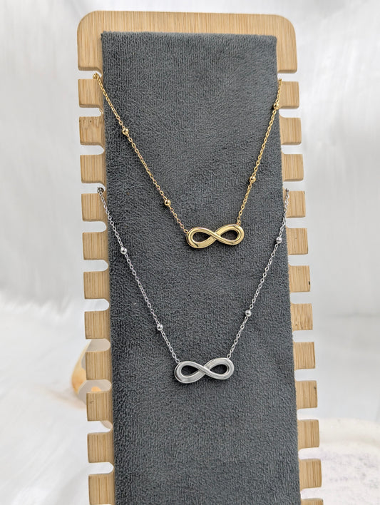 Studded Infinity Necklace