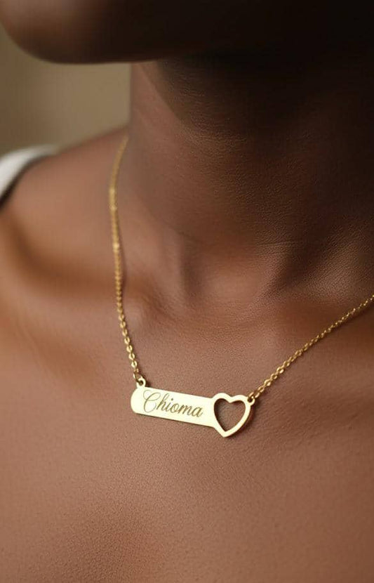 Customizable Heart Necklace