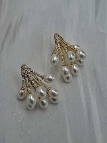 Grape Pearl Earrings