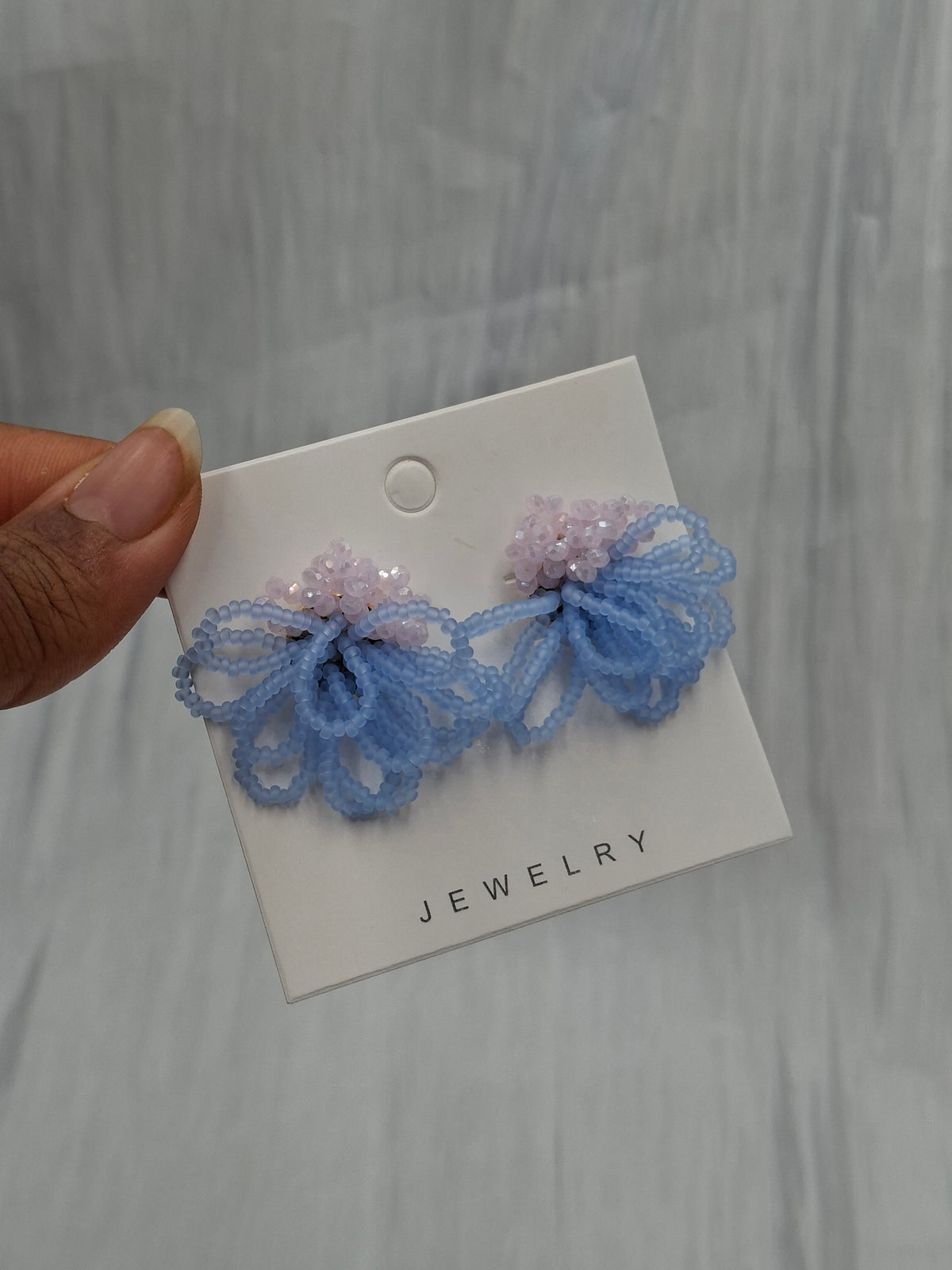 Beaded Clip On Earrings