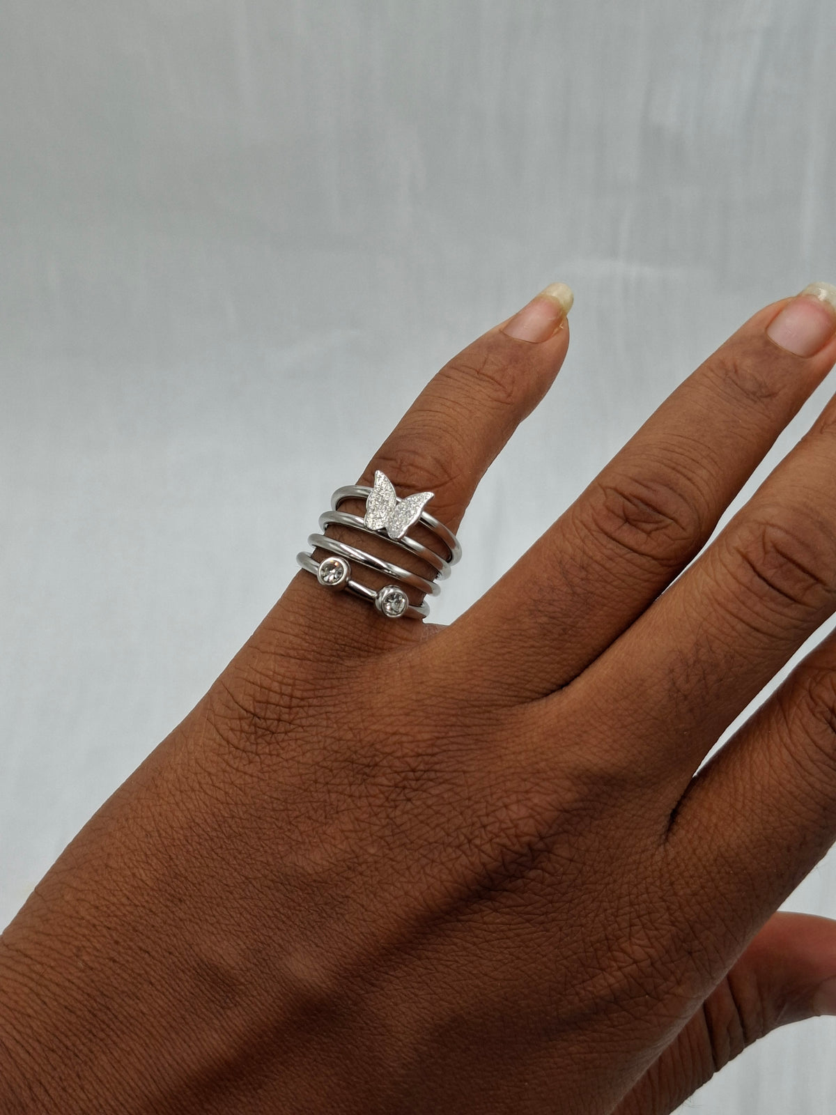 Butterfly Row Ring (size 7,9)