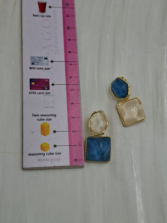 Ocean Clip On Earrings