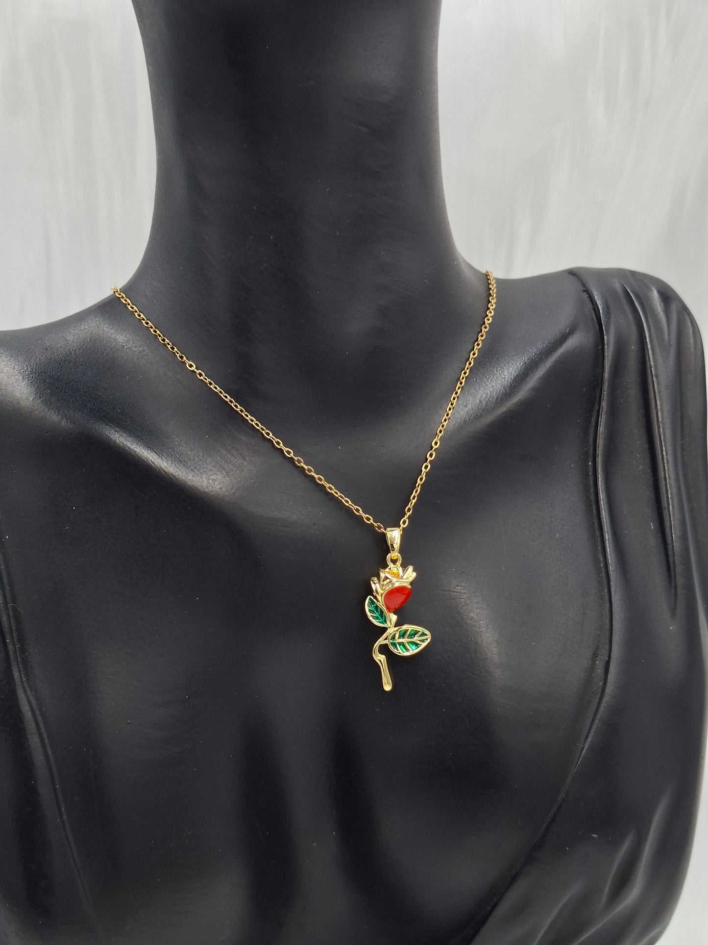Rose Stem Necklace
