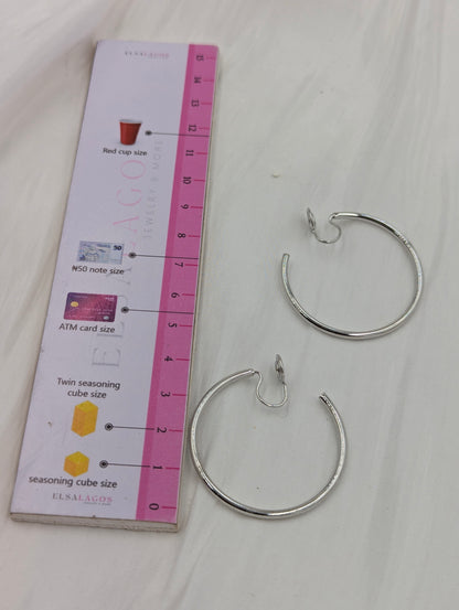 Hoop Clip On Earrings
