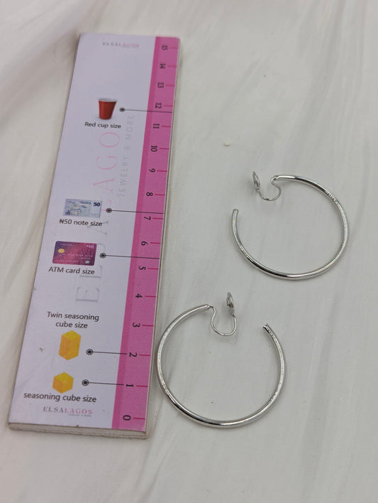 Hoop Clip On Earrings