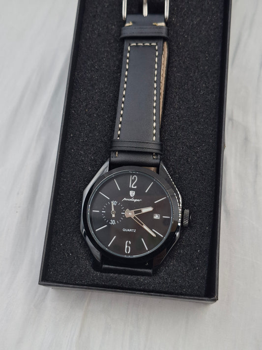 Dill Black Poedagar Wristwatch