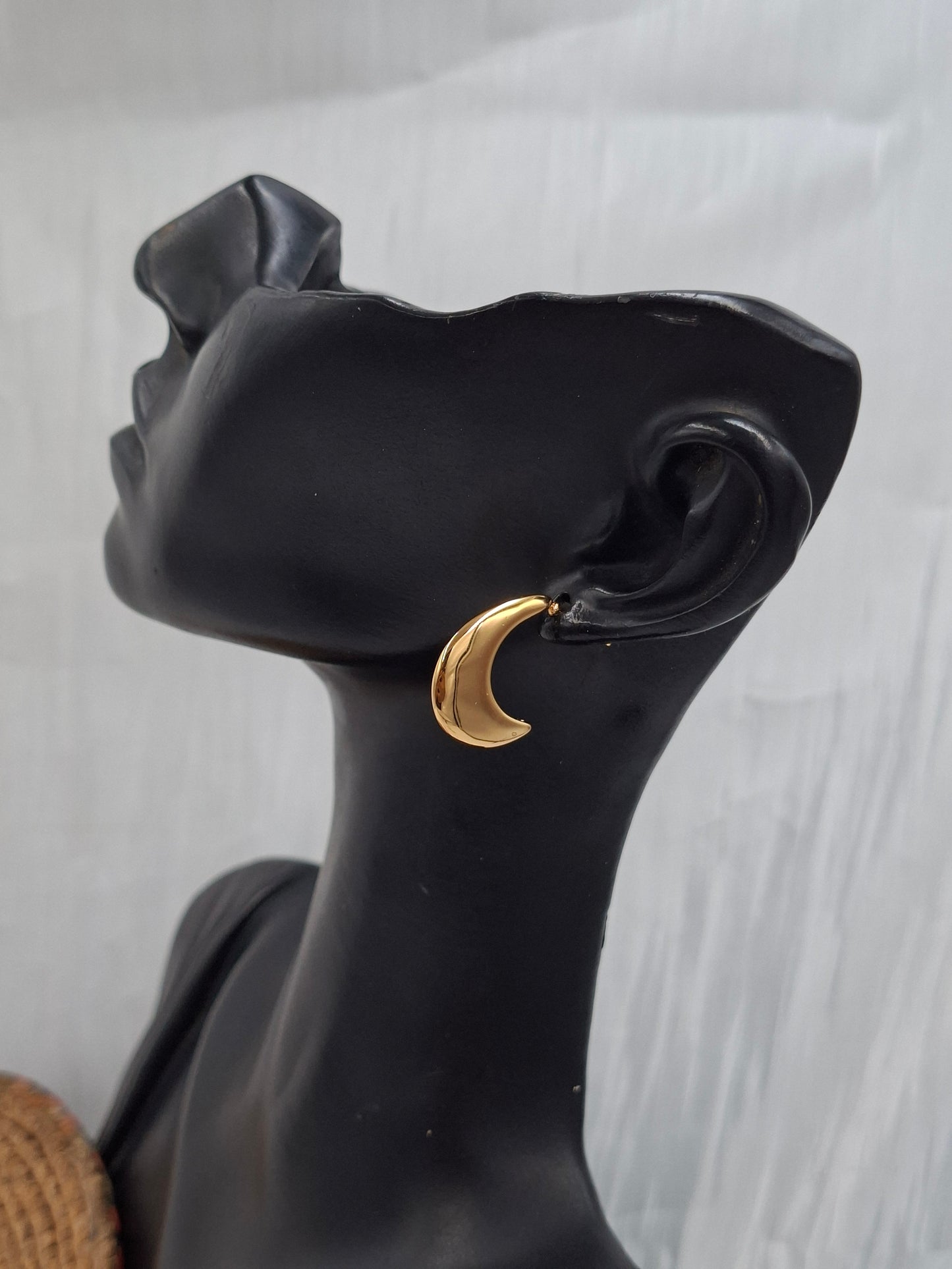 Mini Crescent Earrings