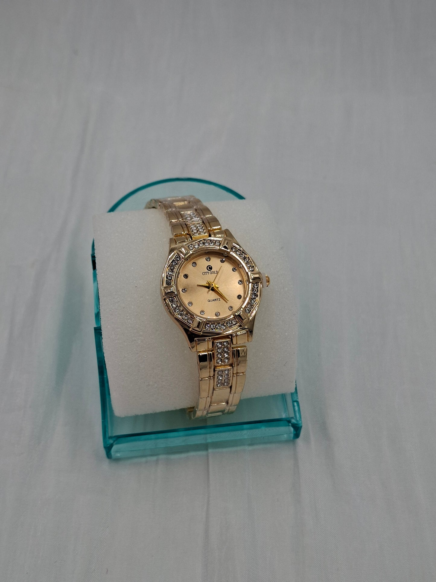Hexagon Gold Wristwatch