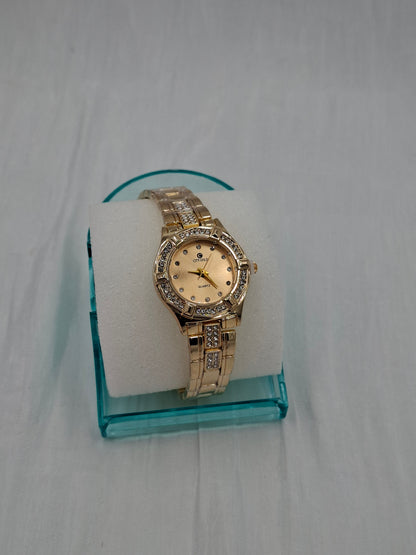 Hexagon Gold Wristwatch