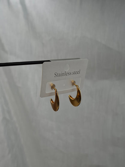 Mini Crescent Earrings