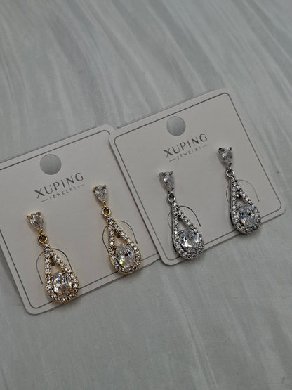 TearDrop CZ Earrings