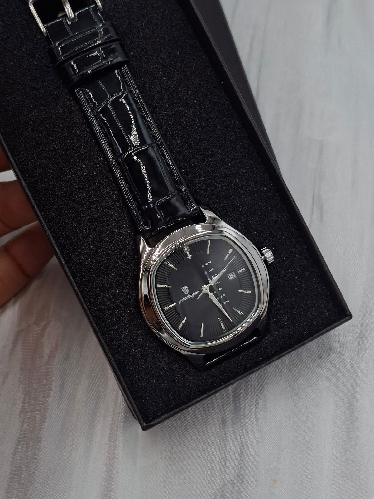 02 Black Poedagar Wristwatch