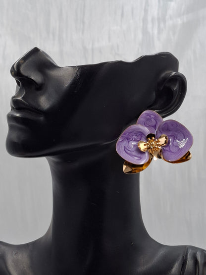 Orchid Petal Earrings
