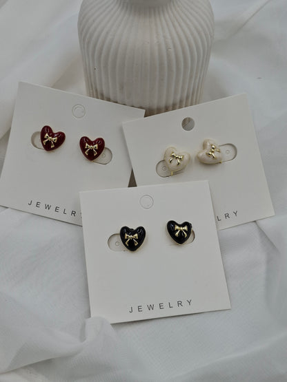 Heart Clip On Earrings