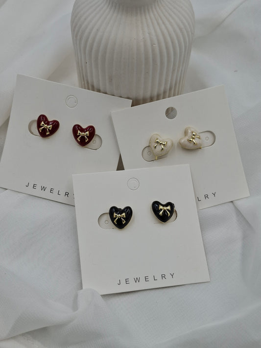 Heart Clip On Earrings