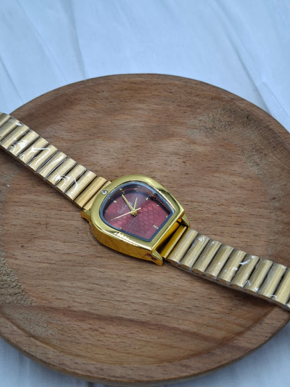Gold Ruby Wristwatch