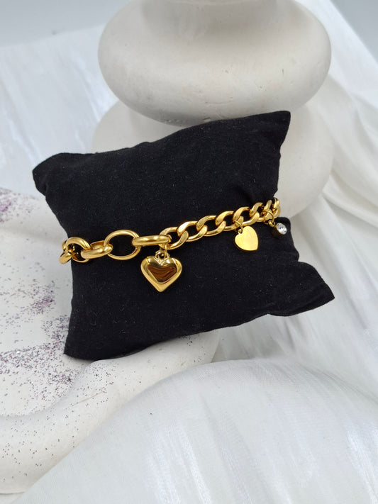 Chunky Heart Bracelet