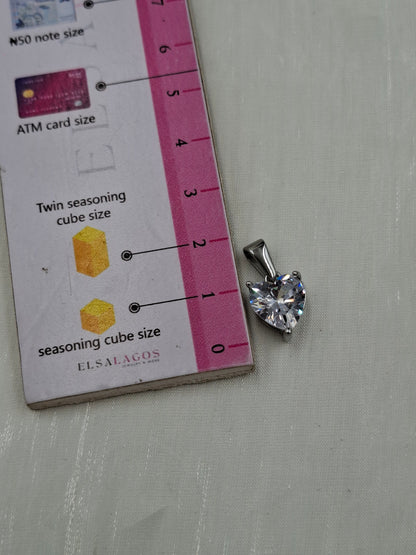Heart Zircon Pendant