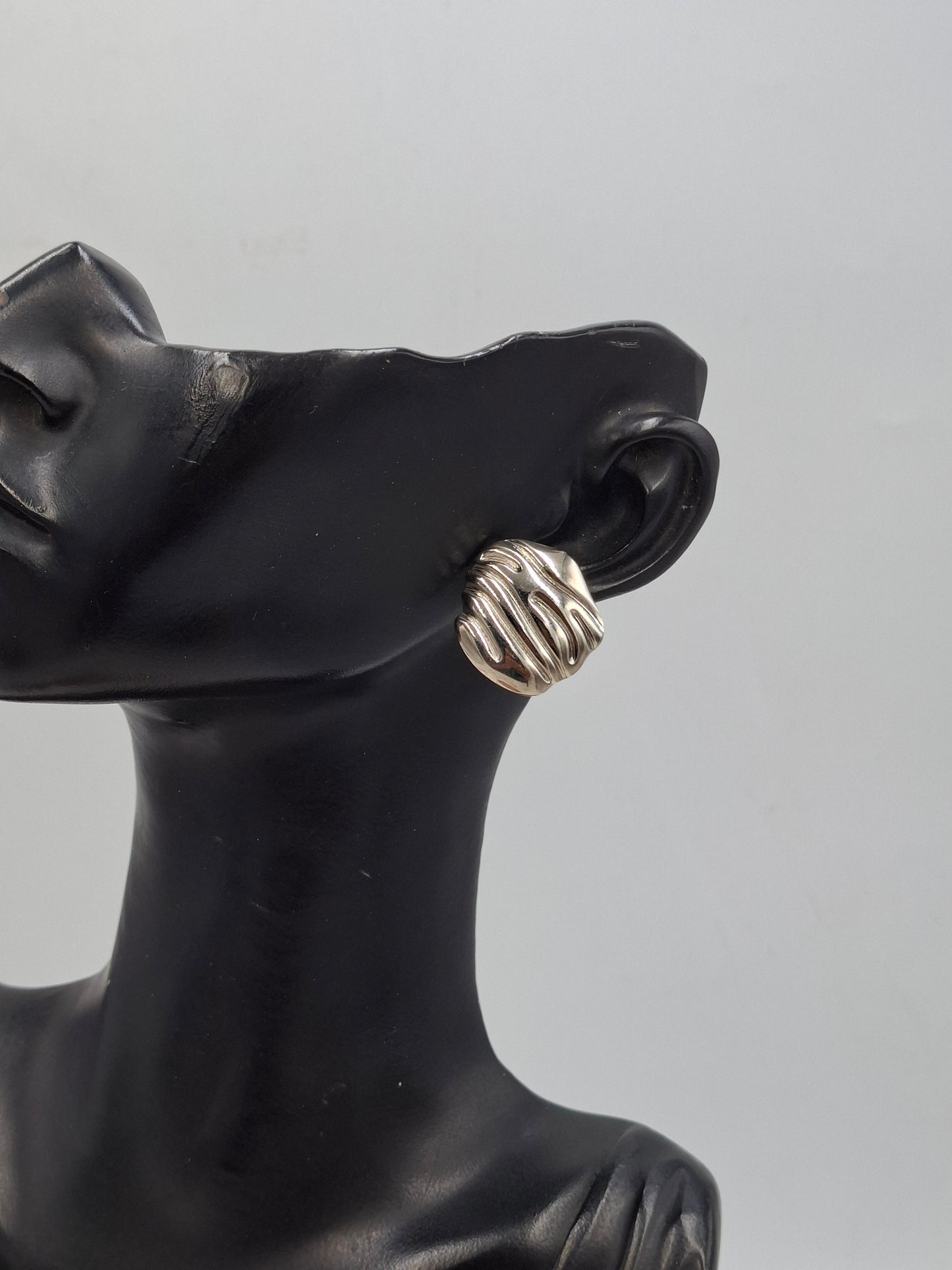 Textured Dome Earrings