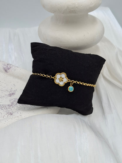 Daisy Turquoise Bracelet