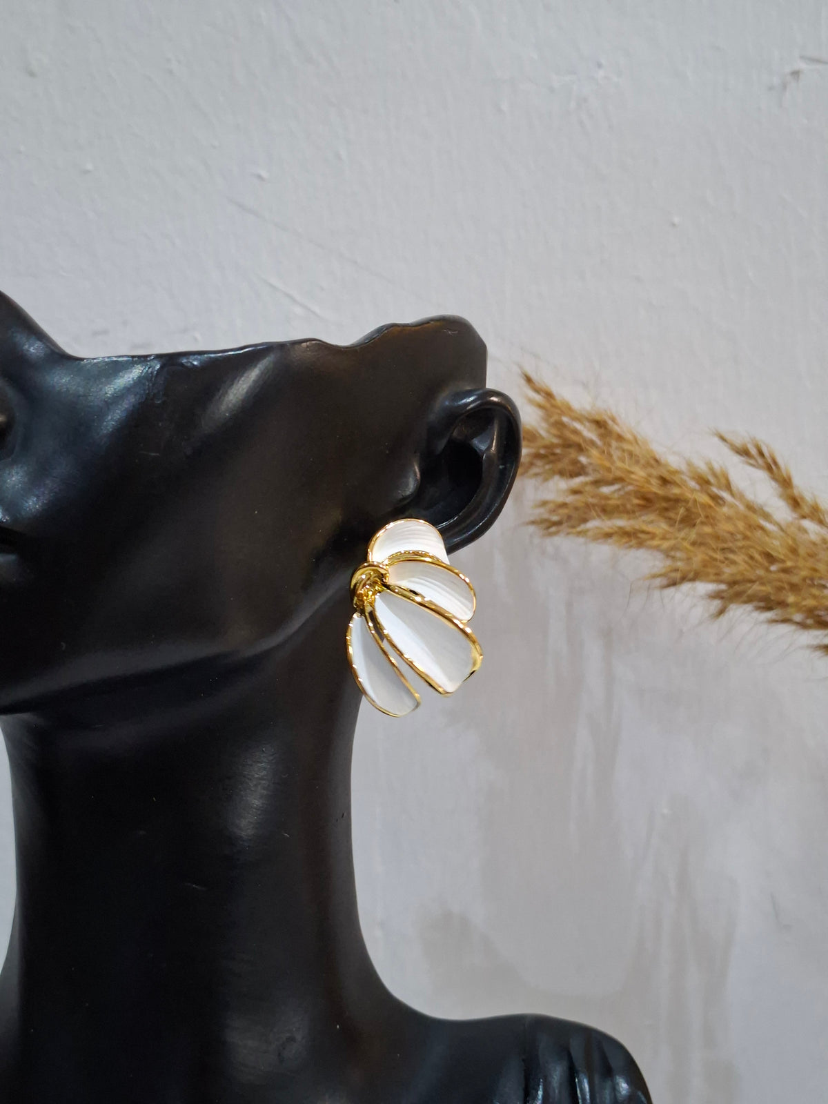 Enamel Petal Earrings