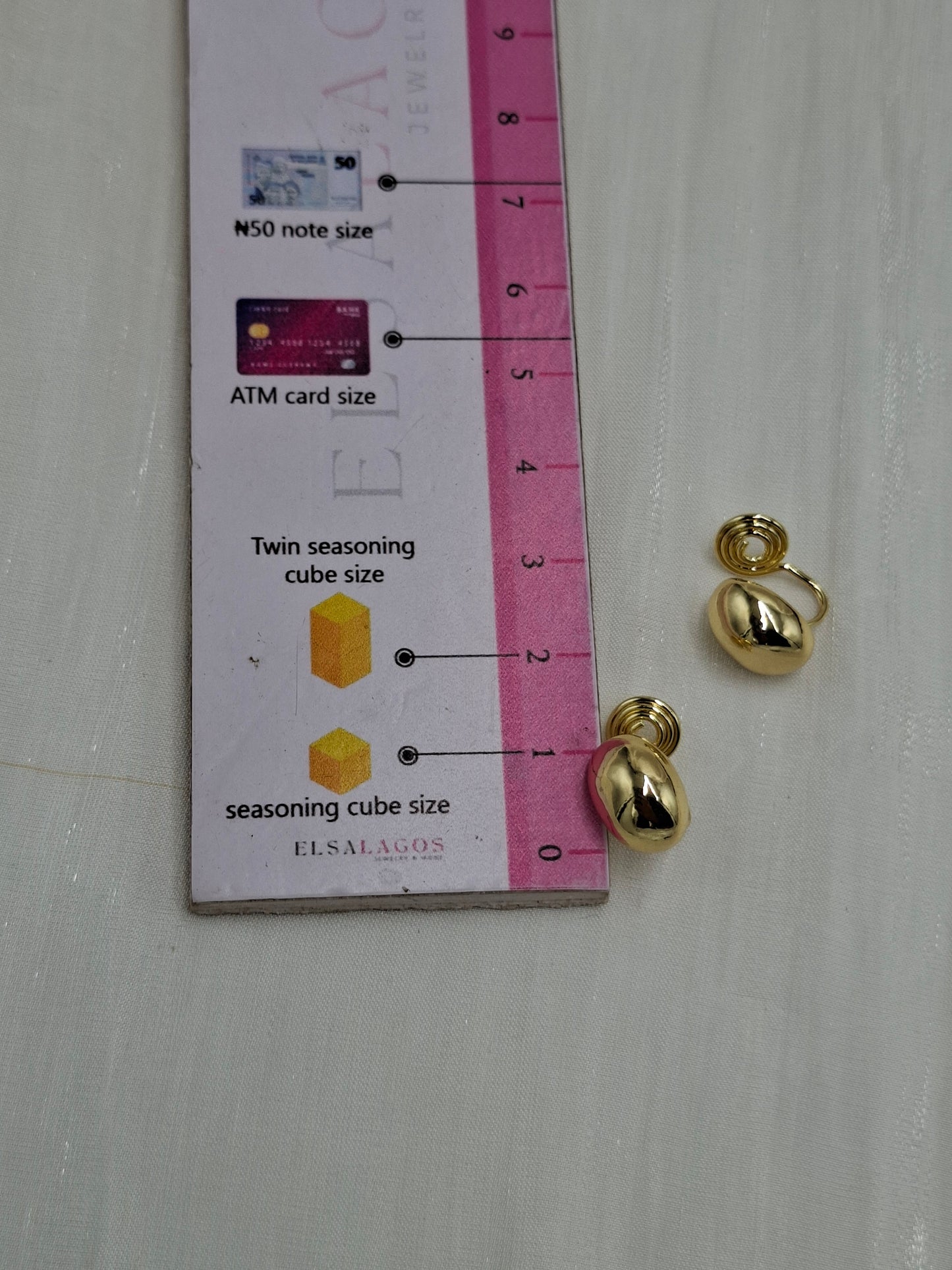 Pea Clip On Earrings