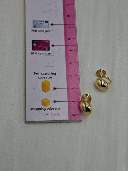 Pea Clip On Earrings