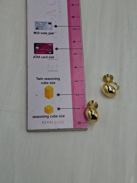 Pea Clip On Earrings