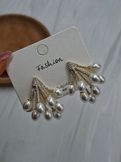 Grape Pearl Earrings