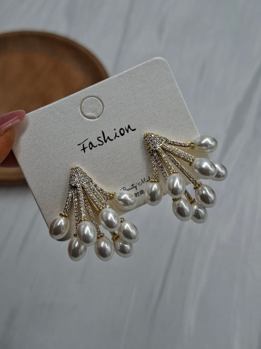 Grape Pearl Earrings