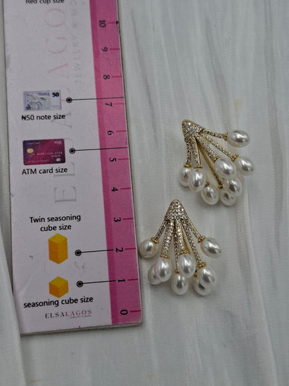 Grape Pearl Earrings