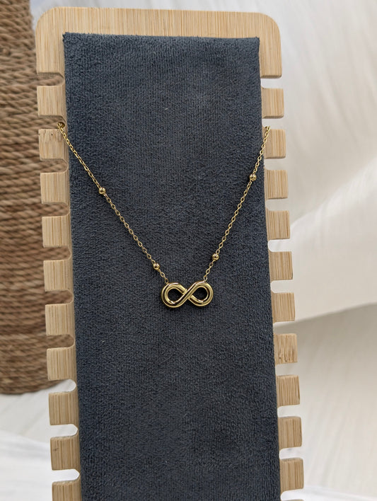 Studded Infinity Necklace