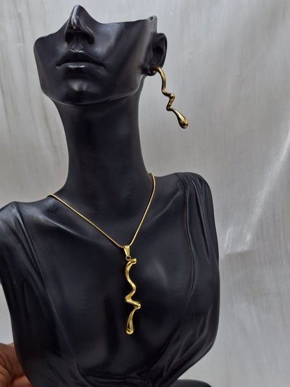 Curly Necklace Set