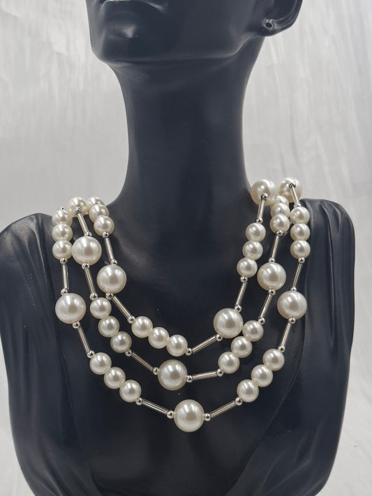 Layered Pearl Necklace