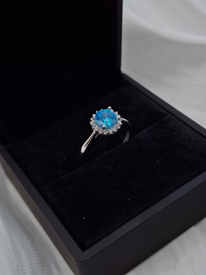 Aqua Sparkle Ring