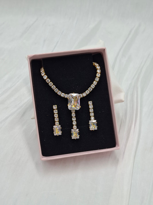 Radiant Tennis Necklace Set