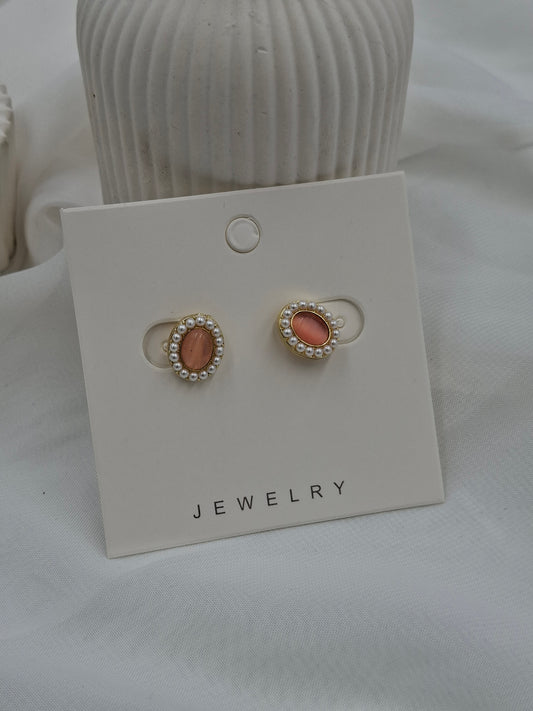 Amber Clip On Earrings