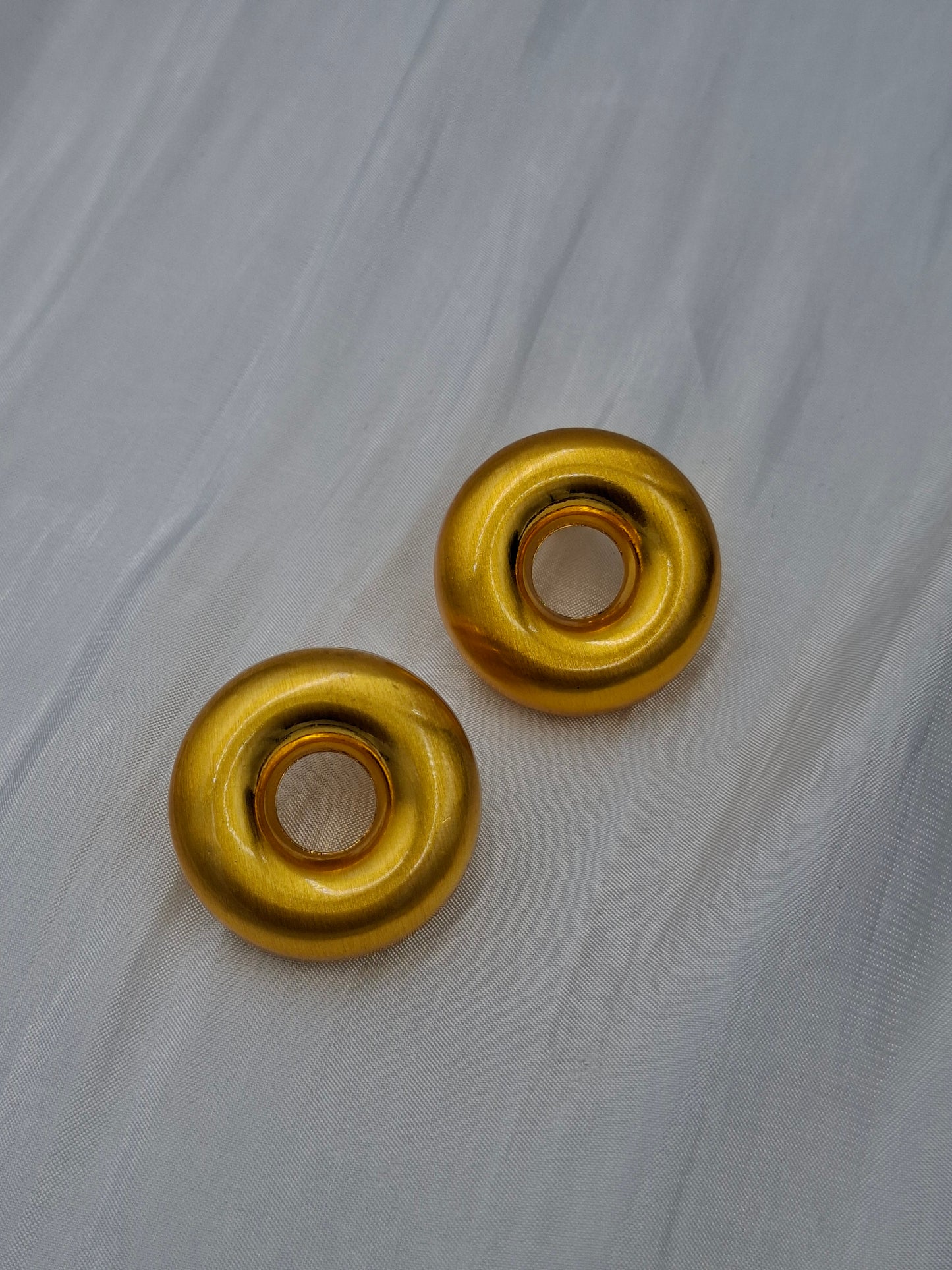 Gold Doughnut Earrings