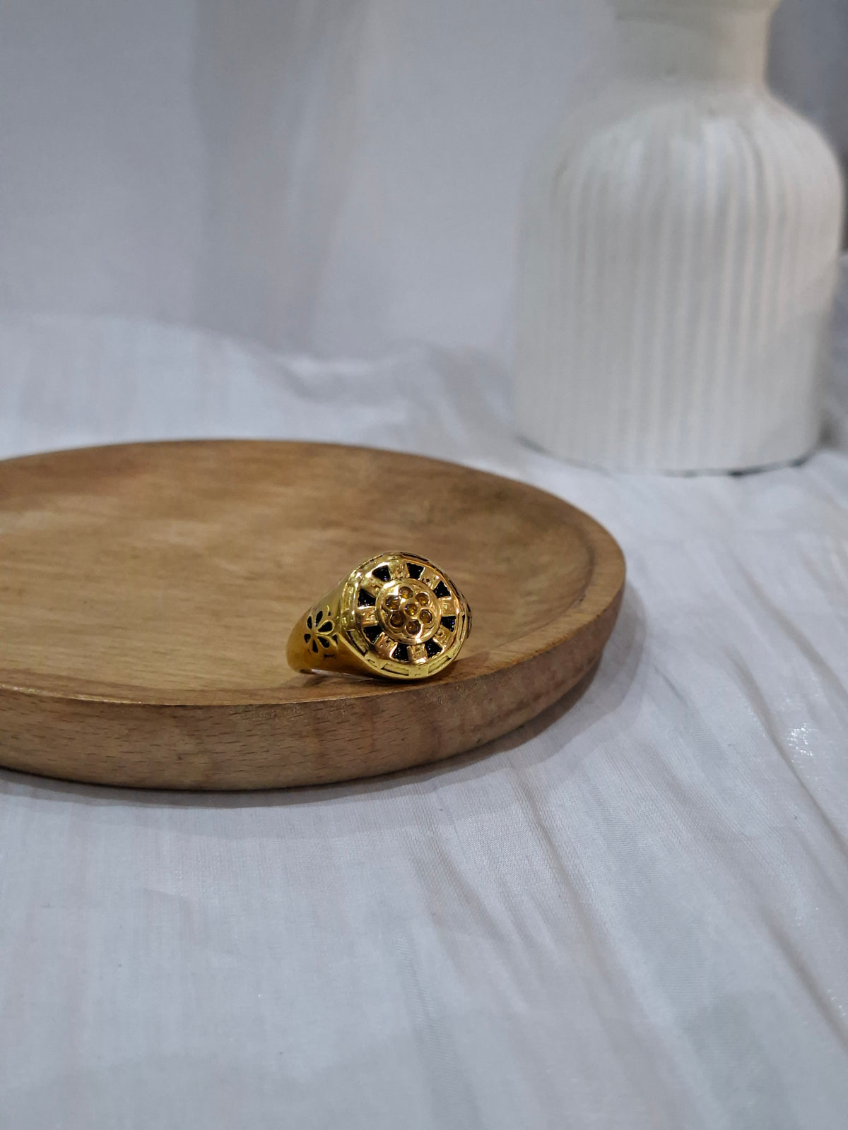 Wheel Signet Ring (size 9-12)