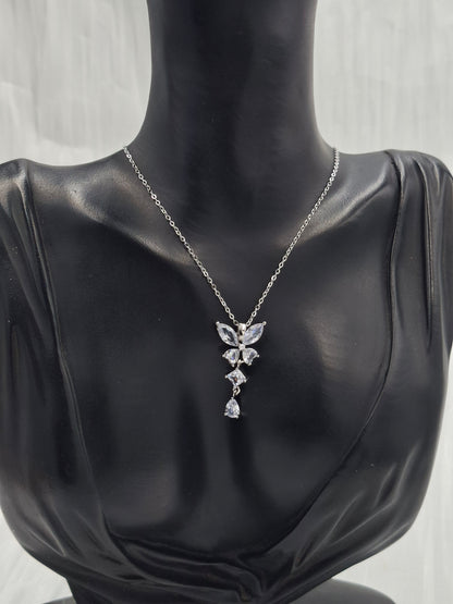 Butterfly Train Necklace